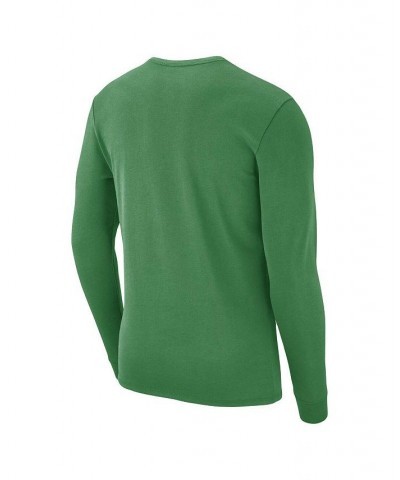 Men's Green Oregon Ducks Repeat Logo 2-Hit Long Sleeve T-shirt $26.09 T-Shirts