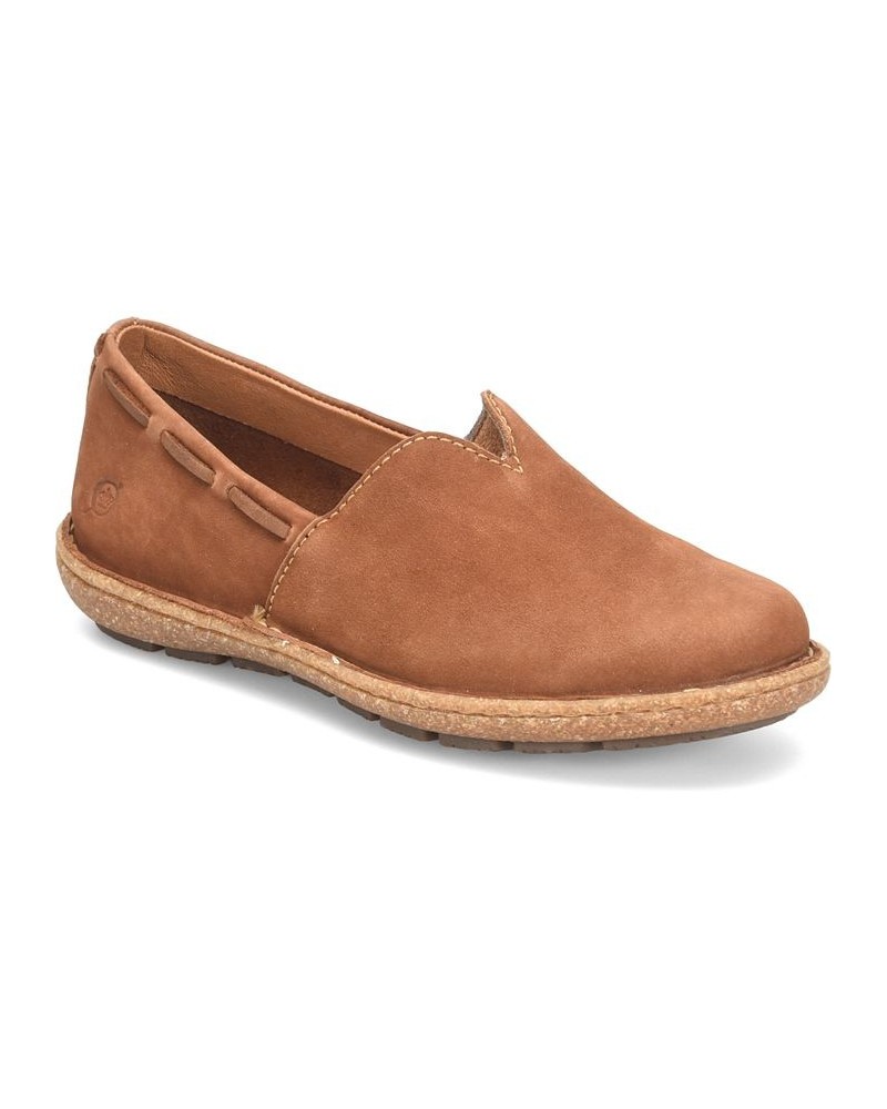 Women's Naya Comfort Slip-on Flats Brown $49.40 Shoes