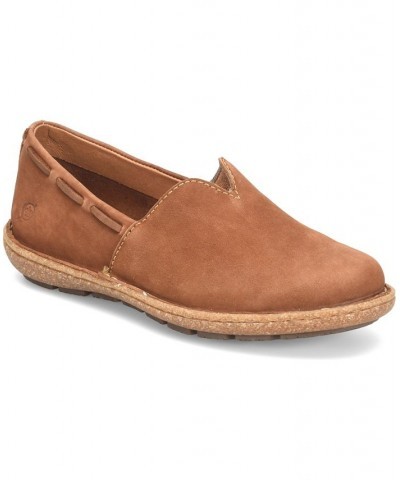 Women's Naya Comfort Slip-on Flats Brown $49.40 Shoes