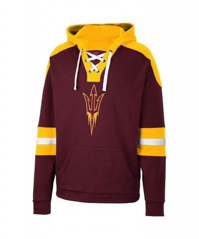 Men's Maroon Arizona State Sun Devils Lace-Up 4.0 Pullover Hoodie $27.26 Sweatshirt