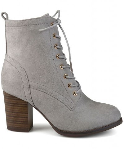 Women's Baylor Lace-up Booties Blue $44.00 Shoes