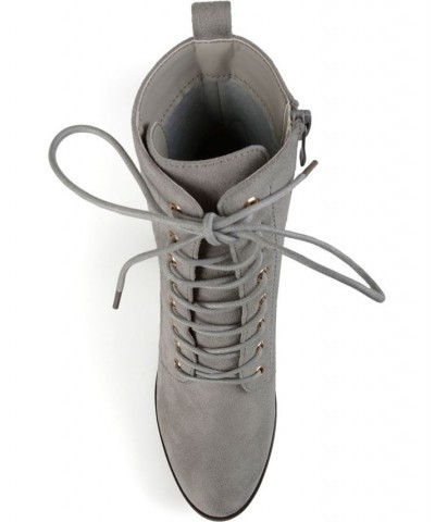 Women's Baylor Lace-up Booties Blue $44.00 Shoes