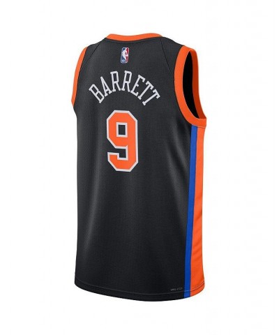 Men's and Women's RJ Barrett Black New York Knicks 2022/23 City Edition Swingman Jersey $48.10 Jersey