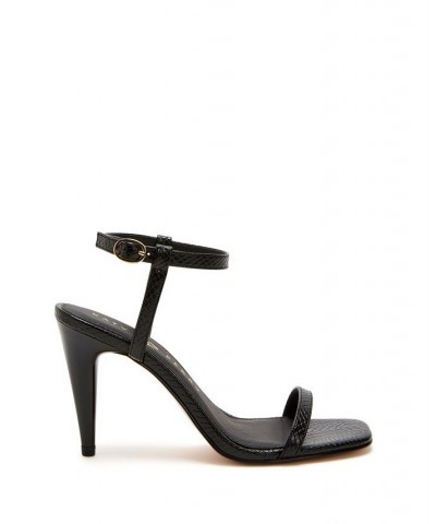 Women's The Vivvian Buckle Sandals Black $32.40 Shoes