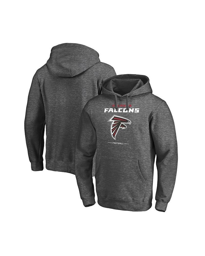 Men's Branded Heathered Charcoal Atlanta Falcons Big and Tall Team Lockup Pullover Hoodie $45.89 Sweatshirt