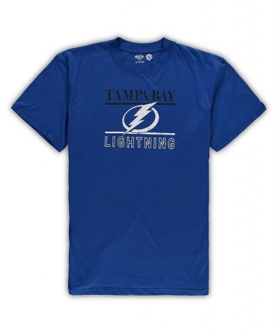 Men's Blue Tampa Bay Lightning Big and Tall Lodge T-shirt and Pants Sleep Set $21.62 Pajama