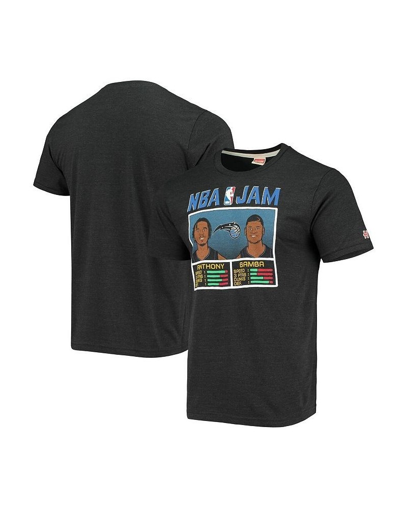 Men's Cole Anthony & Mohamed Bamba Heathered Black Orlando Magic Nba Jam Tri-Blend T-shirt $20.71 T-Shirts