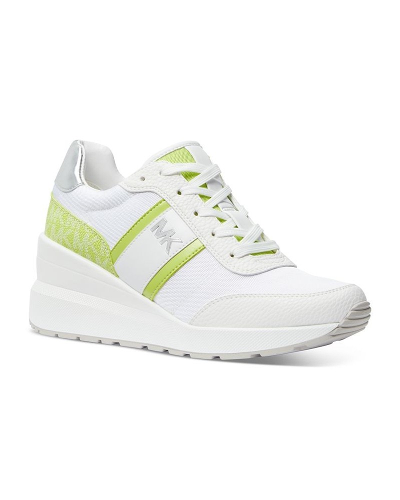 Women's Mabel Trainer Lace-Up Sneakers Green $56.99 Shoes