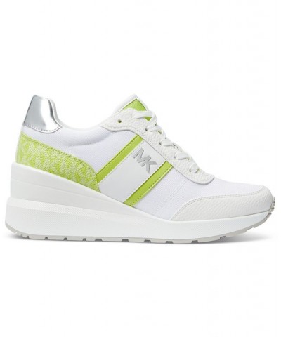 Women's Mabel Trainer Lace-Up Sneakers Green $56.99 Shoes