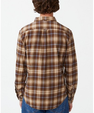 Men's Camden Long Sleeve Shirt Brown $17.66 Shirts