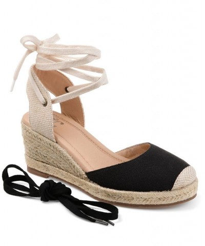 Women's Monte Espadrille Sandals Black $53.99 Shoes