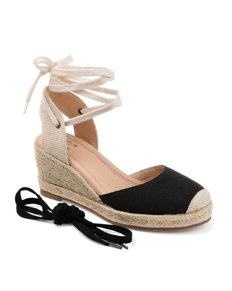 Women's Monte Espadrille Sandals Black $53.99 Shoes