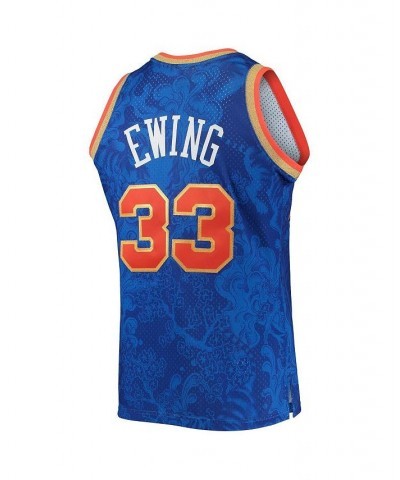 Men's Patrick Ewing Blue New York Knicks Hardwood Classics 1991-92 Lunar New Year Swingman Jersey $53.20 Jersey