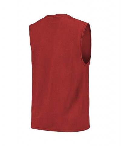 Men's Threads Red Cincinnati Reds Softhand Muscle Tank Top $21.00 T-Shirts