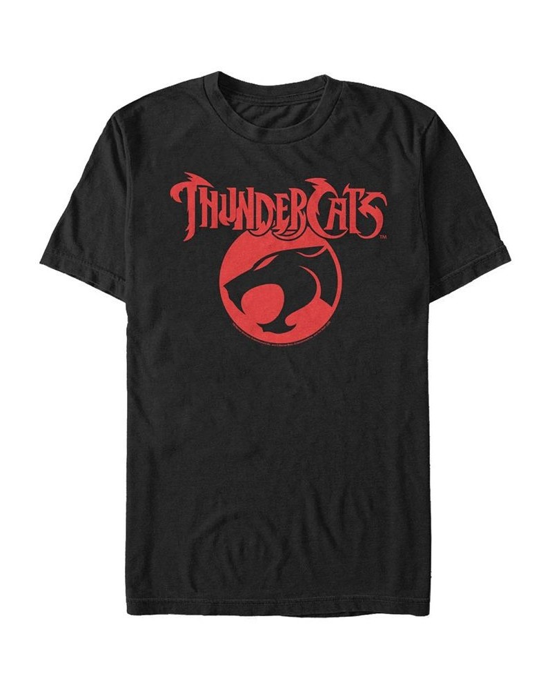 Men's Thundercats Logo Rearranged Short Sleeve T-shirt Black $20.29 T-Shirts