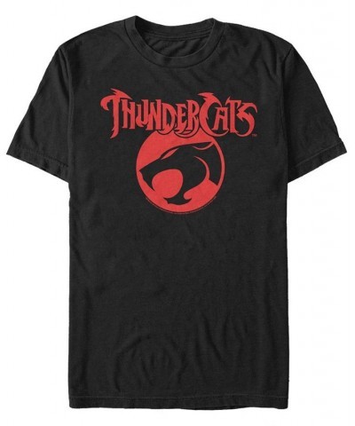 Men's Thundercats Logo Rearranged Short Sleeve T-shirt Black $20.29 T-Shirts