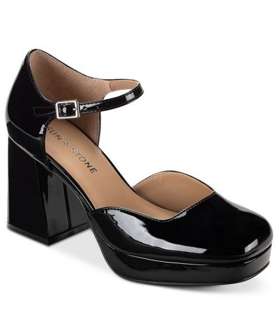 Vienna Two-Piece Platform Pumps Black $42.93 Shoes