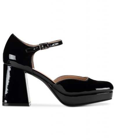 Vienna Two-Piece Platform Pumps Black $42.93 Shoes