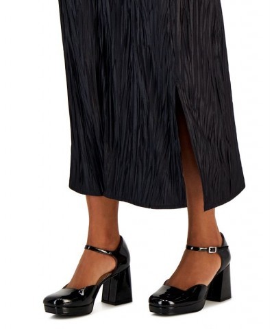 Vienna Two-Piece Platform Pumps Black $42.93 Shoes