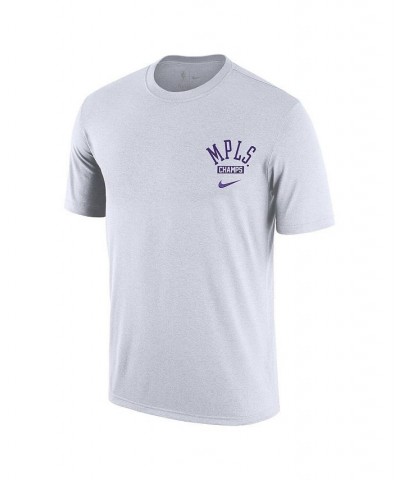 Men's White Los Angeles Lakers 2021/22 City Edition Courtside Heavyweight Moments Story T-shirt $20.00 T-Shirts