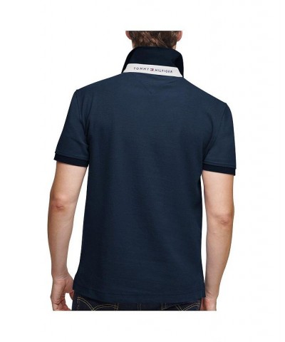 Men's Navy and Gray Dallas Cowboys Color Block Polo $30.38 Polo Shirts