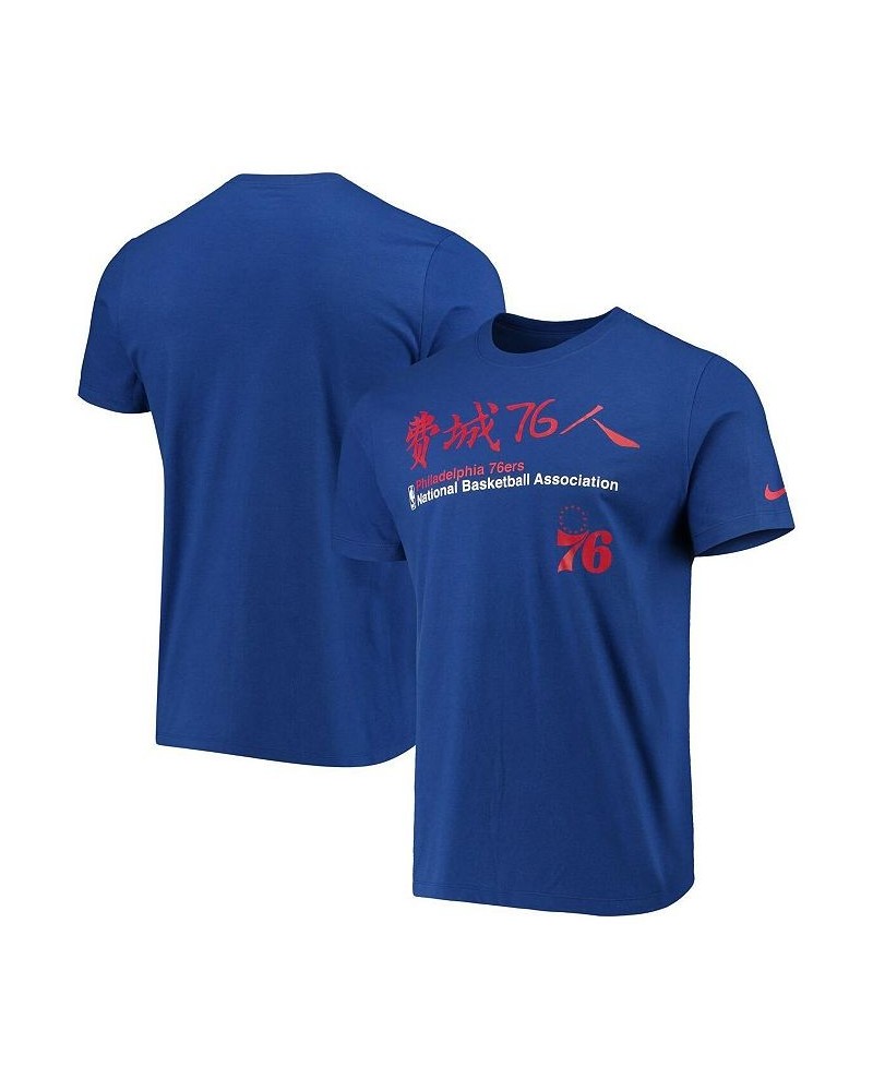 Men's Royal Philadelphia 76ers 2020 Chinese New Year T-shirt $18.90 T-Shirts