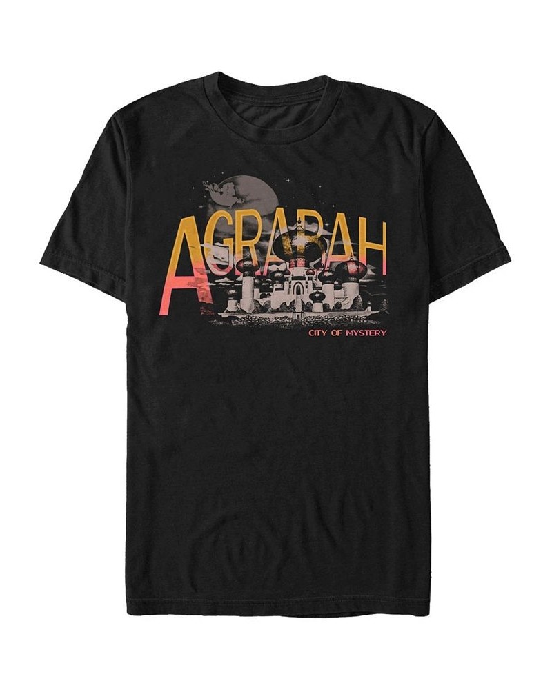 Disney Men's Aladdin Agrabah City of Mystery, Short Sleeve T-Shirt Black $17.15 T-Shirts