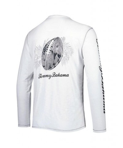 Men's White Philadelphia Eagles Laces Out Billboard Long Sleeve T-shirt $58.80 T-Shirts