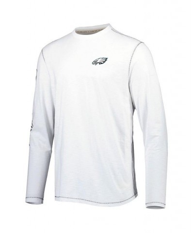 Men's White Philadelphia Eagles Laces Out Billboard Long Sleeve T-shirt $58.80 T-Shirts