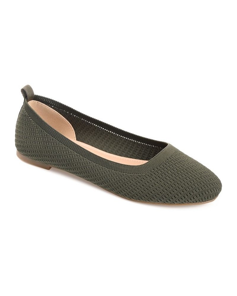 Women's Maryann Flats Green $30.80 Shoes