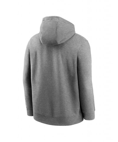 Men's Heathered Gray New Orleans Saints Rewind Club Fleece Pullover Hoodie $38.25 Sweatshirt