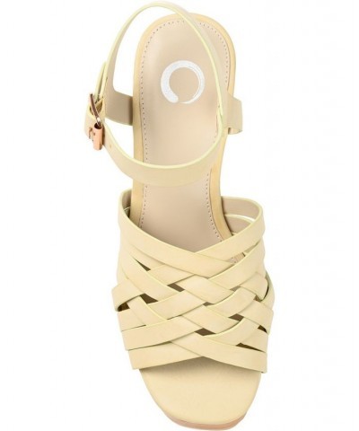 Women's Addisyn Woven Platform Sandals White $49.50 Shoes