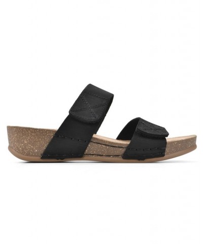 Women's Fervent Platform Sandals Black $37.92 Shoes