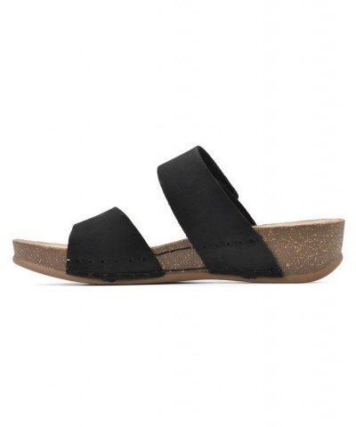 Women's Fervent Platform Sandals Black $37.92 Shoes