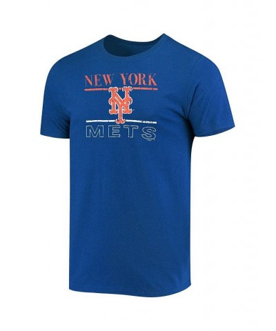 Men's Royal, Orange New York Mets Lodge T-shirt and Pants Sleep Set $29.40 Pajama