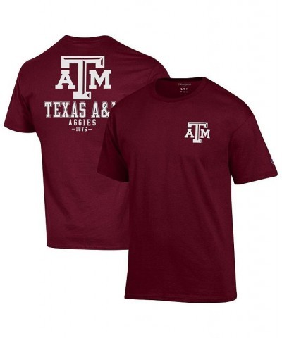 Men's Maroon Texas A&M Aggies Stack 2-Hit T-shirt $24.29 T-Shirts