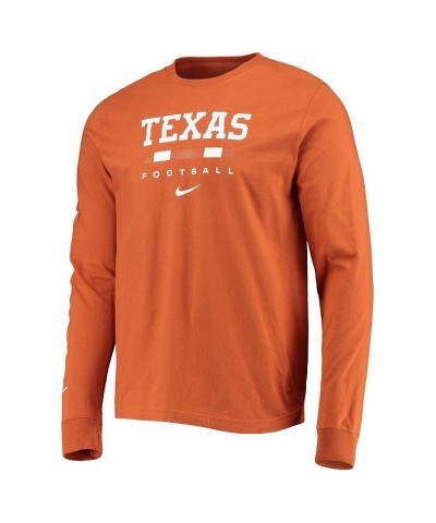 Men's Texas Orange Texas Longhorns Word Long Sleeve T-shirt $22.50 T-Shirts