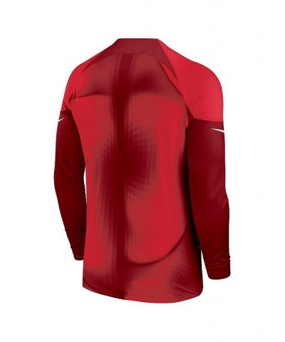 Men's Maroon USMNT 2022/23 Replica Long Sleeve Goalkeeper Jersey $39.56 Jersey