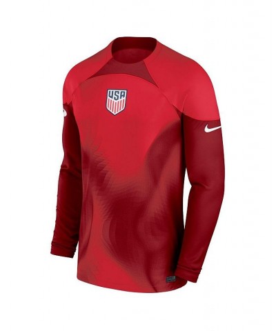 Men's Maroon USMNT 2022/23 Replica Long Sleeve Goalkeeper Jersey $39.56 Jersey