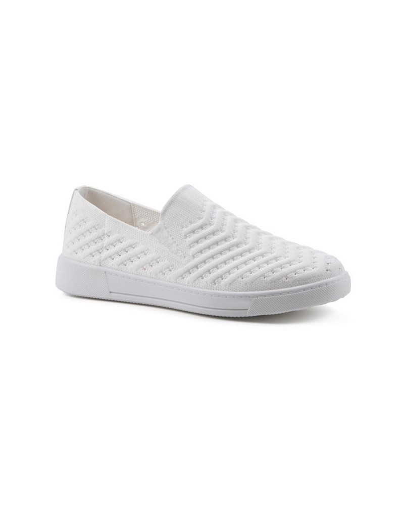 Women's Courage Slip-On Sneakers White $31.74 Shoes