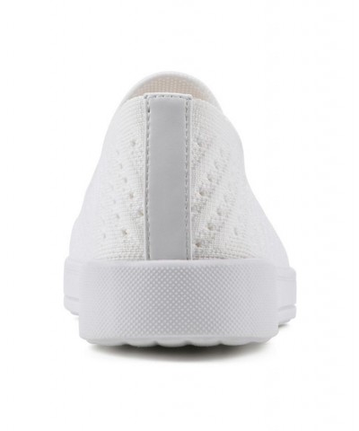 Women's Courage Slip-On Sneakers White $31.74 Shoes