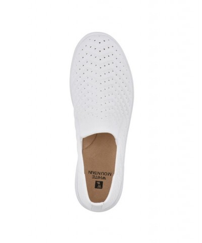 Women's Courage Slip-On Sneakers White $31.74 Shoes