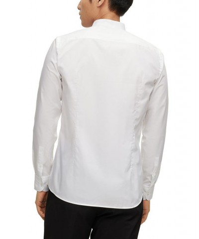 BOSS Men's Slim-Fit Easy-Iron Cotton Poplin Shirt White $72.52 Shirts