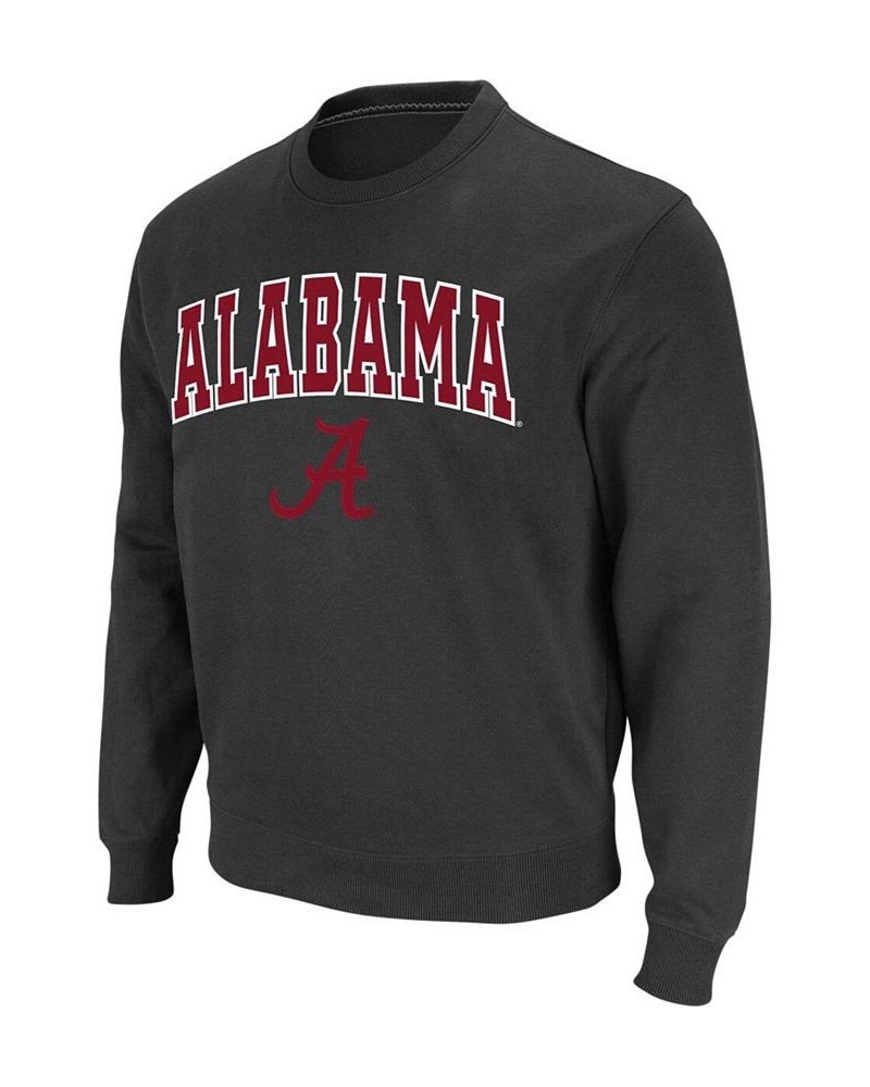 Men's Charcoal Alabama Crimson Tide Arch Logo Crew Neck Sweatshirt $24.00 Sweatshirt