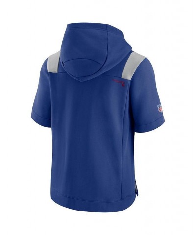 Men's Royal New York Giants Sideline Showout Short Sleeve Full-Zip Hoodie $45.50 Sweatshirt