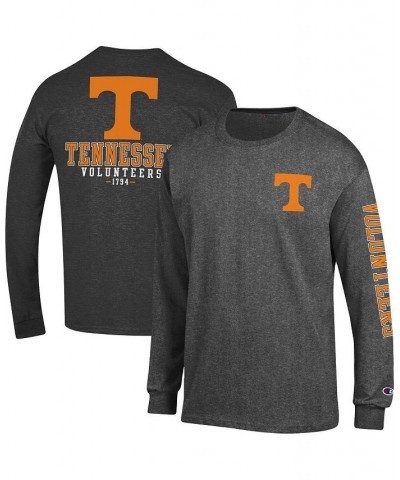 Men's Heathered Gray Tennessee Volunteers Team Stack Long Sleeve T-shirt $20.50 T-Shirts