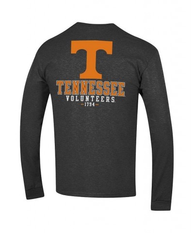 Men's Heathered Gray Tennessee Volunteers Team Stack Long Sleeve T-shirt $20.50 T-Shirts