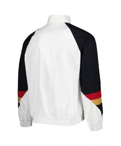 Men's White Germany National Team Icon Raglan Quarter-Zip Jacket $46.00 Jackets