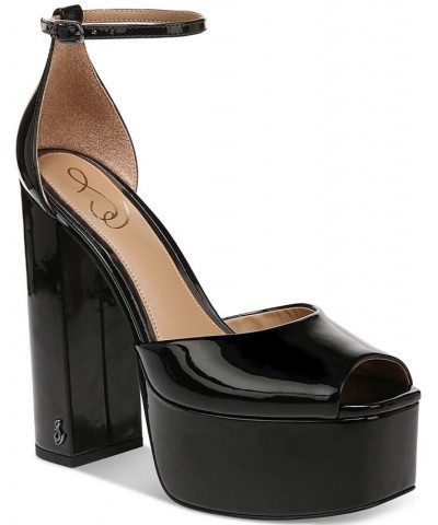 Kori Ankle-Strap Platform Dress Sandals Black $73.10 Shoes