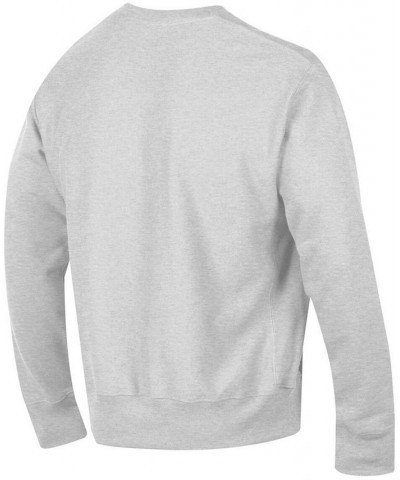 Men's Gray Iowa Hawkeyes Arch Over Logo Reverse Weave Pullover Sweatshirt $45.04 Sweatshirt